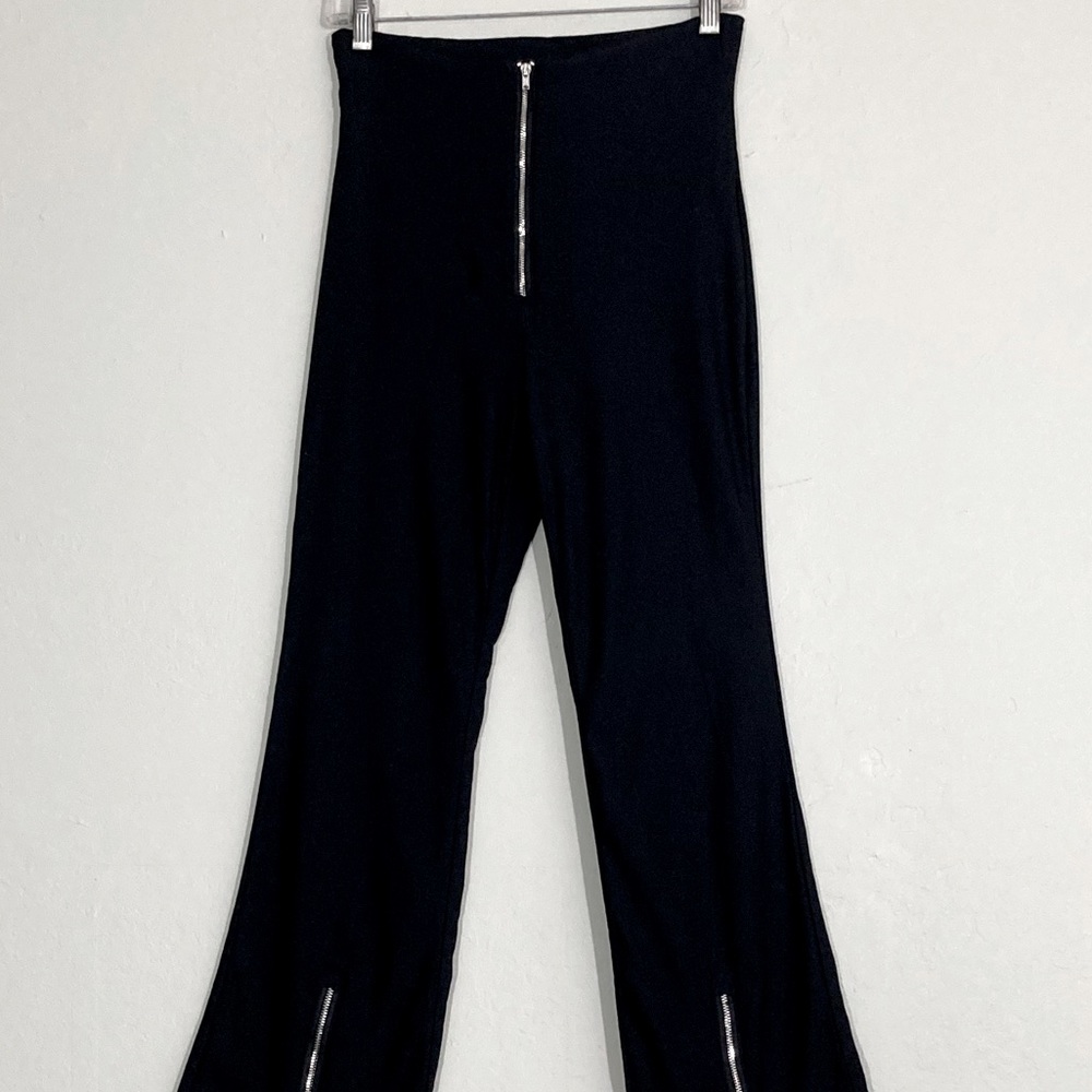 *SHEIN black stretch zipper slacks S